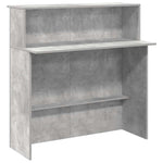 Resepsjonspult Betonggrå 100X50X103,5 Cm Konstruert Tre