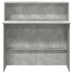 Resepsjonspult Betonggrå 100X50X103,5 Cm Konstruert Tre