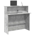Resepsjonspult Betonggrå 100X50X103,5 Cm Konstruert Tre