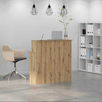 Resepsjonspult Artisan Eik 100X50X103,5 Cm Konstruert Tre