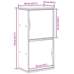 Sideskap Odda 40X24X79 Cm Heltre Furu