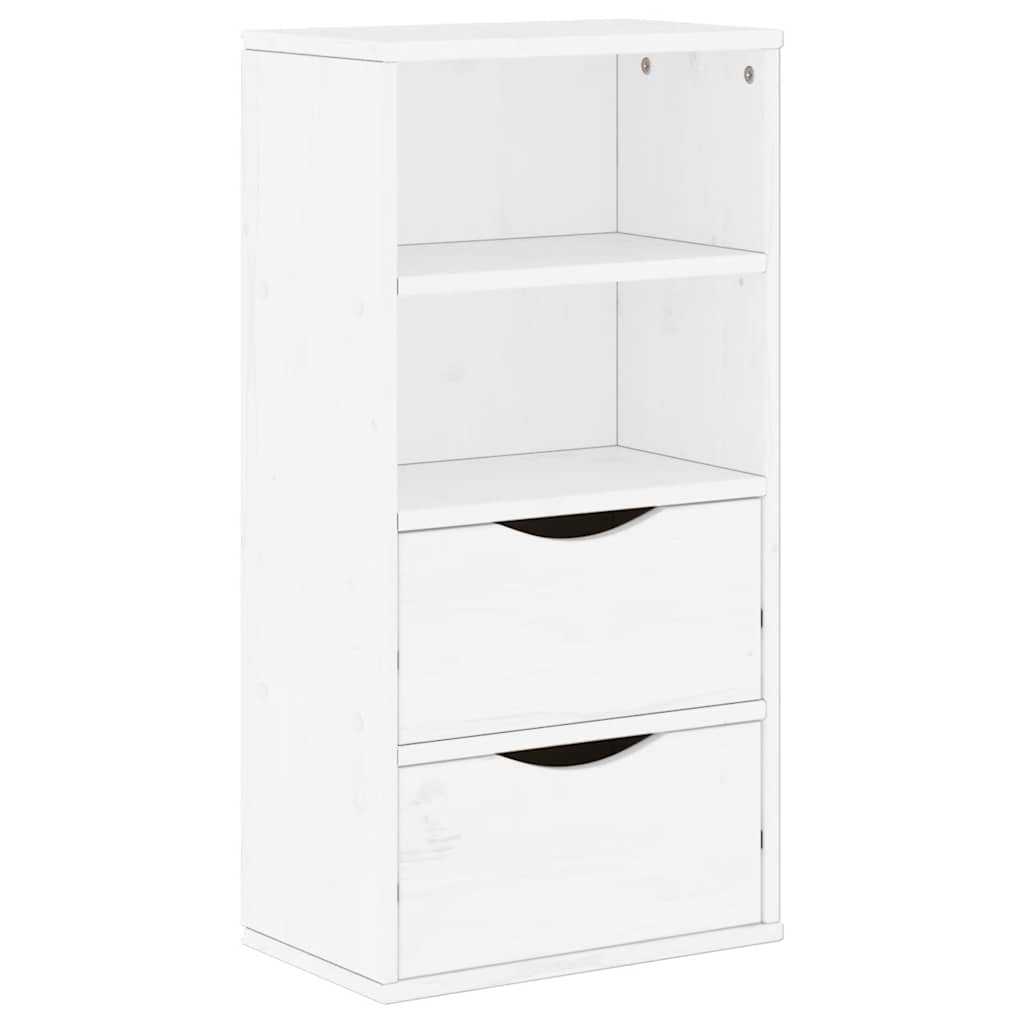 Sideskap Med Skuffer Odda Hvit 40X24X79 Cm Heltre Furu