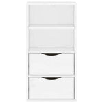 Sideskap Med Skuffer Odda Hvit 40X24X79 Cm Heltre Furu
