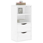 Sideskap Med Skuffer Odda Hvit 40X24X79 Cm Heltre Furu