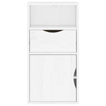 Sideskap Med Skuff Odda Hvit 40X24X79 Cm Heltre Furu