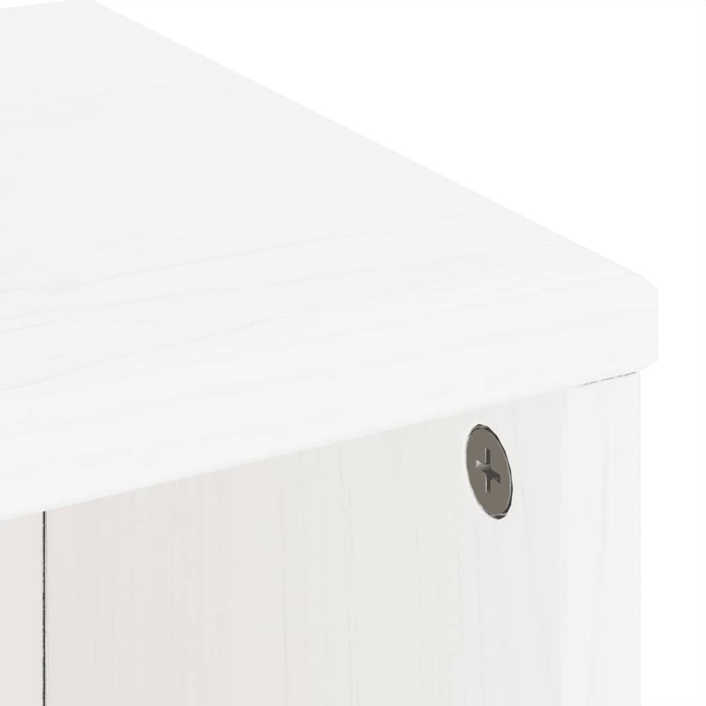 Sideskap Med Skuff Odda Hvit 40X24X79 Cm Heltre Furu