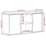 Tv-Skap Odda 79X24X40 Cm Heltre Furu