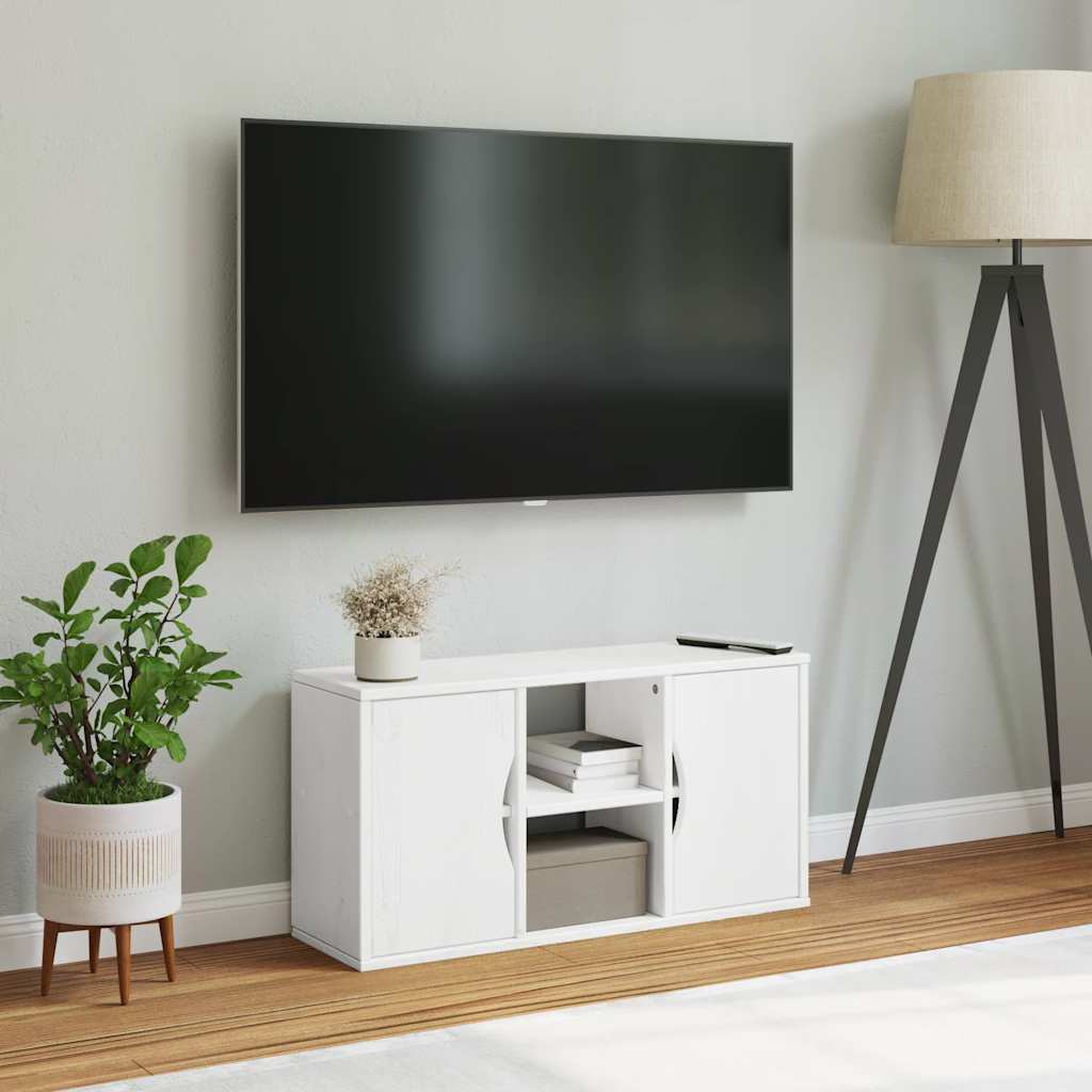 Tv-Skap Odda Hvit 79X24X40 Cm Heltre Furu