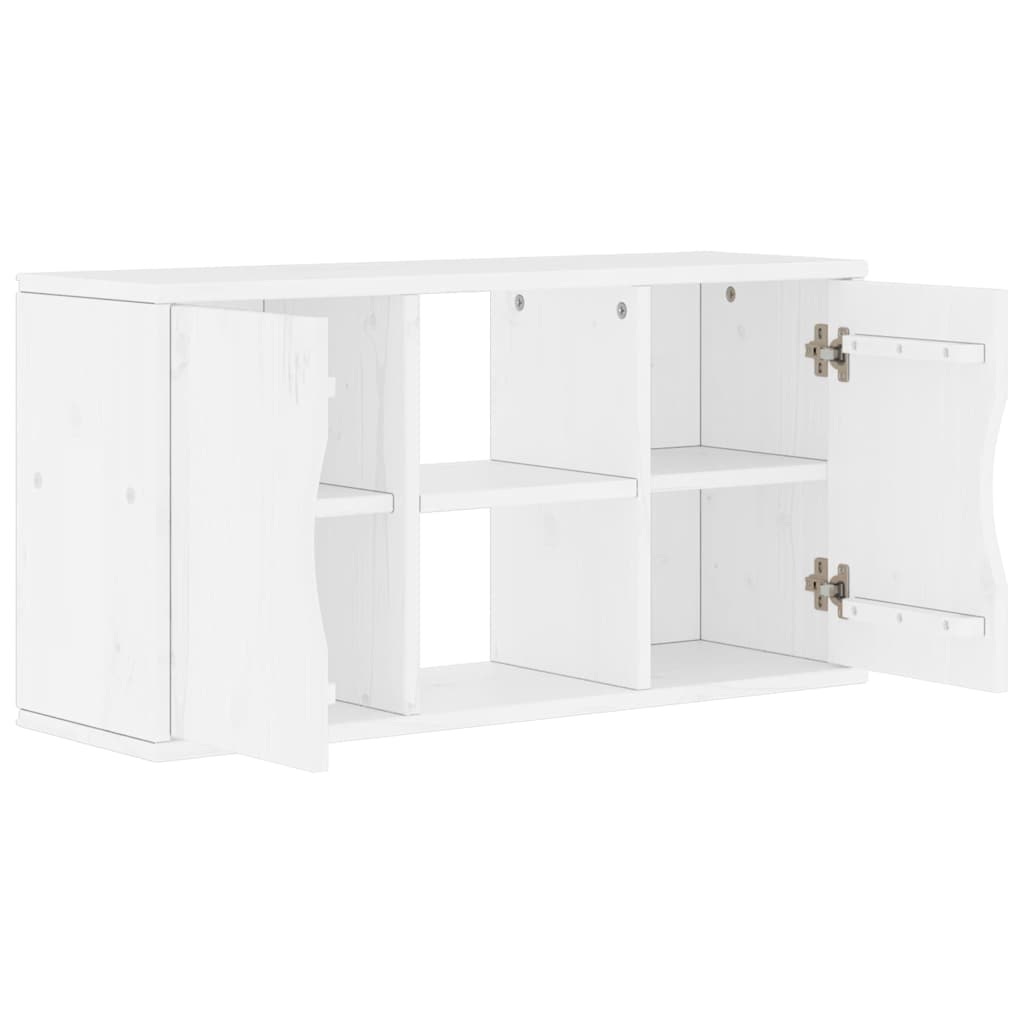 Tv-Skap Odda Hvit 79X24X40 Cm Heltre Furu