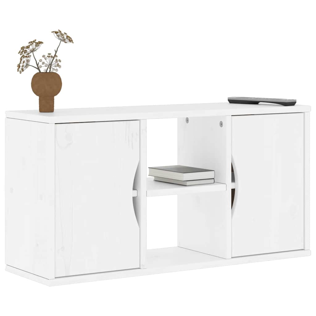 Tv-Skap Odda Hvit 79X24X40 Cm Heltre Furu