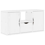 Tv-Skap Med Skuff Odda Hvit 79X24X40 Cm Heltre Furu
