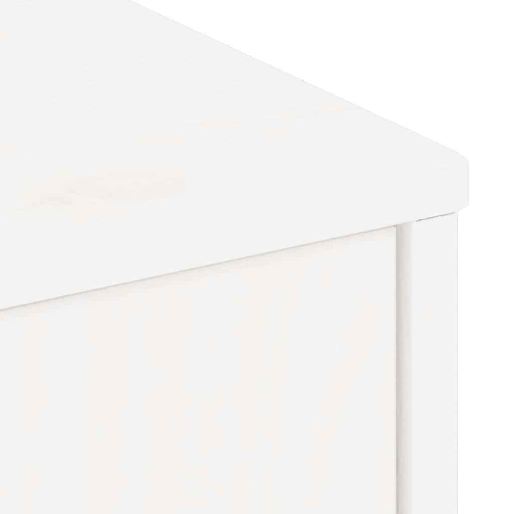 Tv-Skap Med Skuff Odda Hvit 79X24X40 Cm Heltre Furu