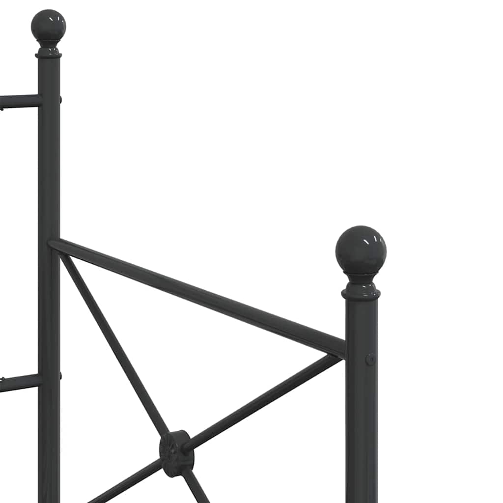 Dagseng Uten Madrass Svart 90X200 Cm Stål