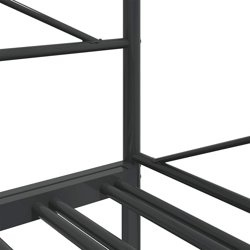 Dagseng Med Trille Uten Madrass Svart 100X200 Cm Stål