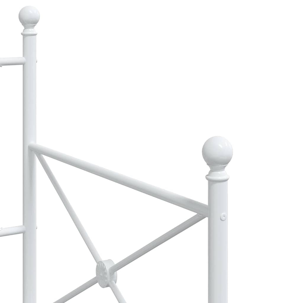 Dagseng Uten Madrass Hvit 90X200 Cm Stål