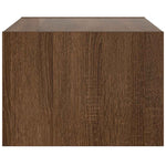 Tv-Benk Med Led-Lys Brun Eik 75X35,5X25 Cm