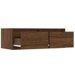Tv-Benk Med Led-Lys Brun Eik 75X35,5X25 Cm