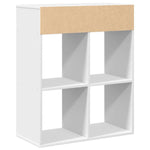 Bokhylle Hvit 66X31X80 Cm Konstruert Tre