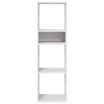 Bokhylle Hvit 34X31X112 Cm Konstruert Tre