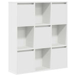 Bokhylle Hvit 89X24X101,5 Cm Konstruert Tre