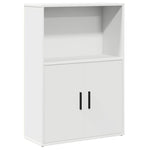 Bokhylle Hvit 60X24X85 Cm Konstruert Tre
