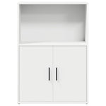 Bokhylle Hvit 60X24X85 Cm Konstruert Tre