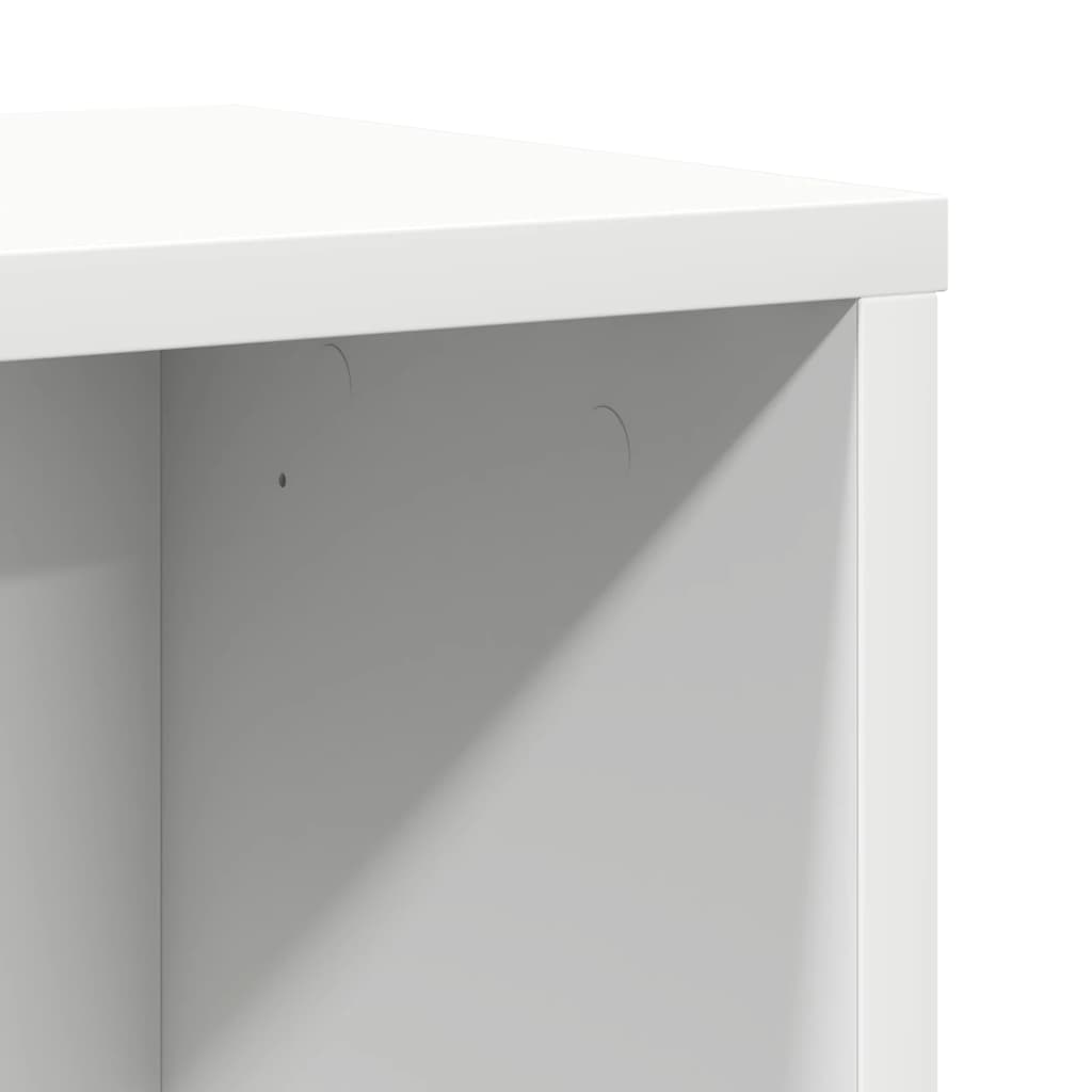 Bokhylle Hvit 60X24X85 Cm Konstruert Tre