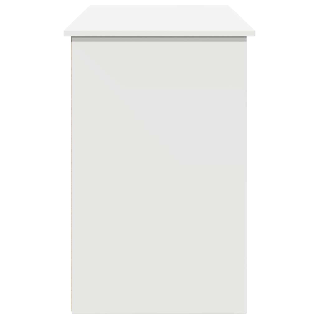 Skrivebord Hvit 102X50X75 Cm Konstruert Tre