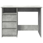 Skrivebord Betonggrå 102X50X75 Cm Konstruert Tre