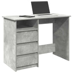 Skrivebord Betonggrå 102X50X75 Cm Konstruert Tre