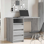 Skrivebord Grå Sonoma 102X50X75 Cm Konstruert Tre