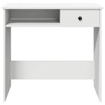 Skrivebord Hvit 80X40X75 Cm Sponplate