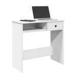 Skrivebord Hvit 80X40X75 Cm Sponplate