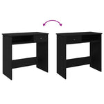 Skrivebord Svart 80X40X75 Cm Sponplate