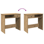Skrivebord Artisan Eik 80X40X75 Cm Konstruert Tre