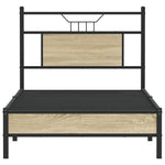 Sengeramme Uten Madrass Sonoma Eik 90X200 Cm Konstruert Tre