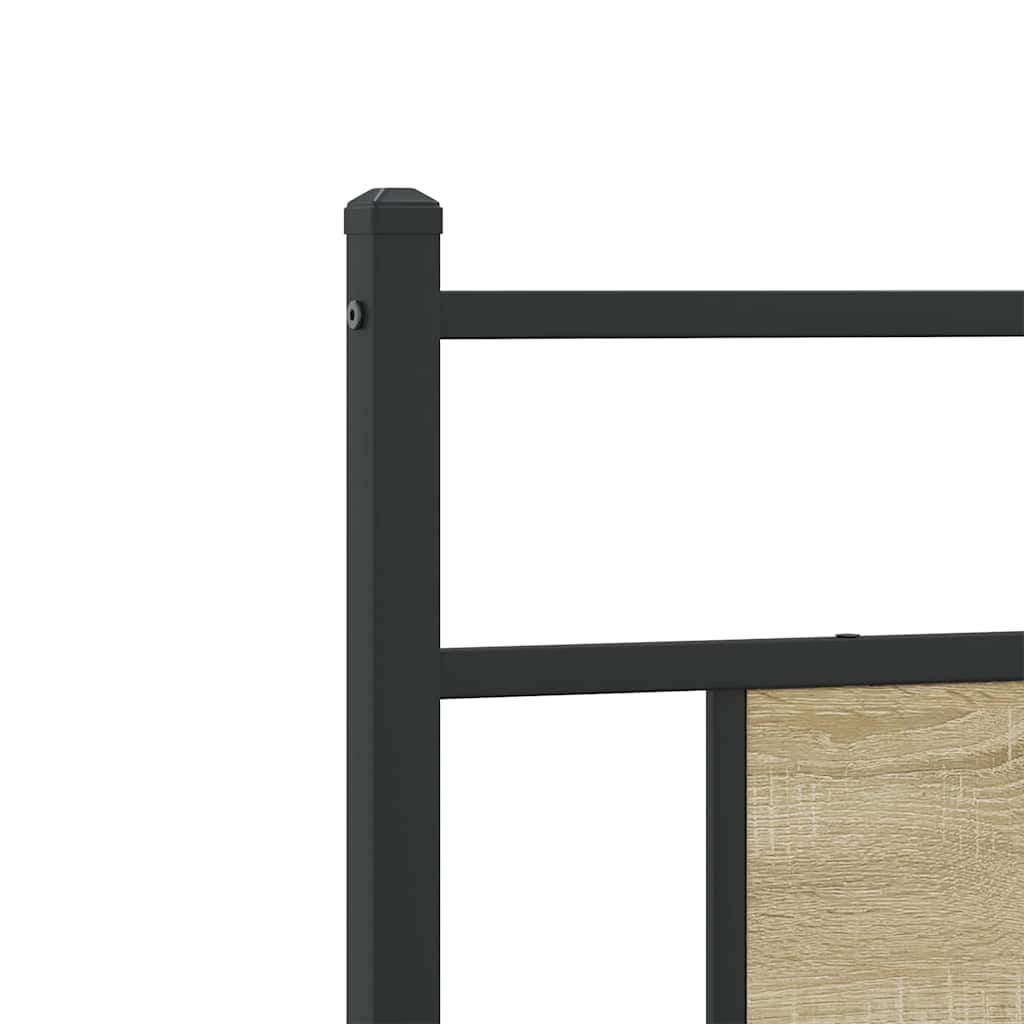 Sengeramme Uten Madrass Sonoma Eik 90X200 Cm Konstruert Tre