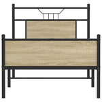 Sengeramme Uten Madrass Sonoma Eik 90X200 Cm Konstruert Tre