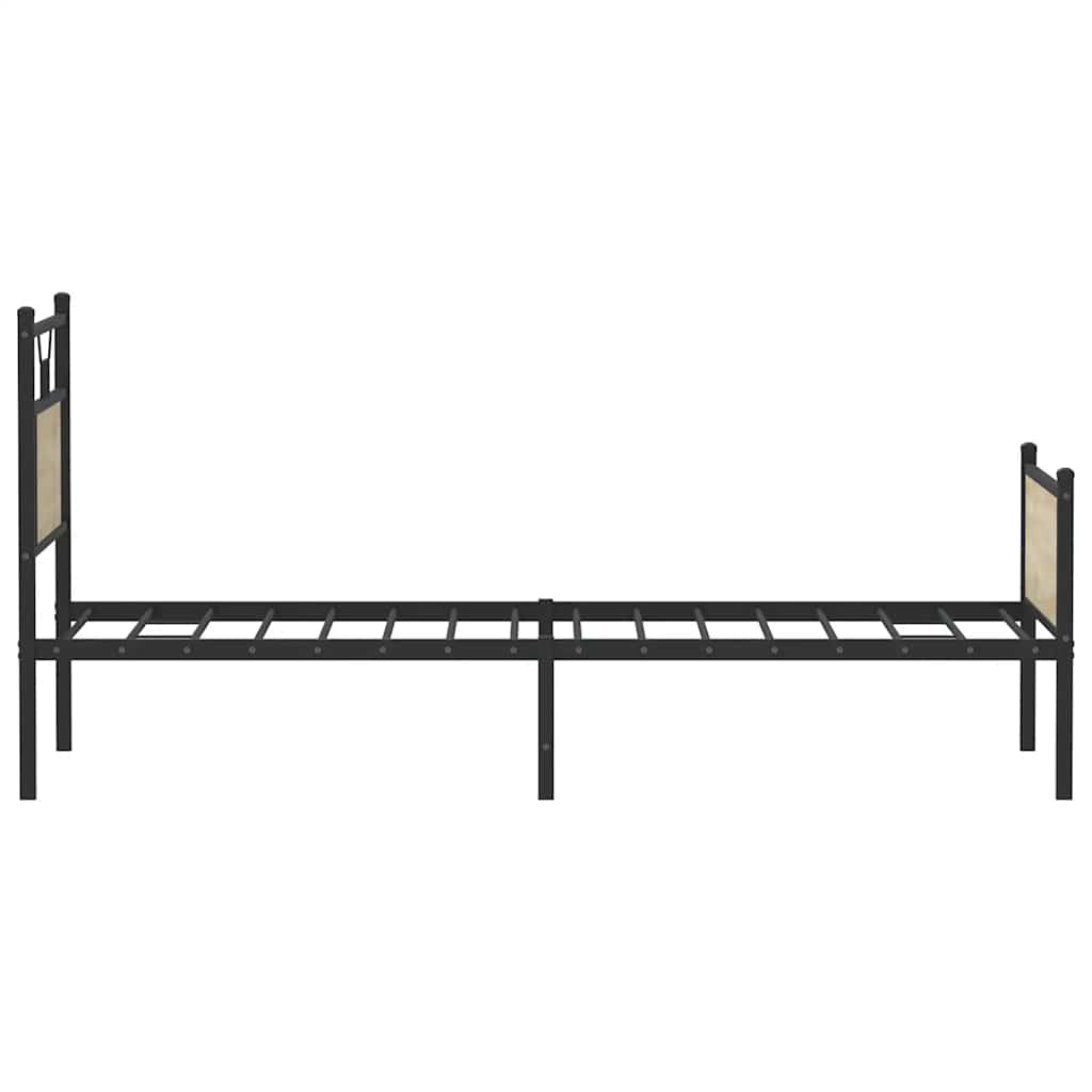 Sengeramme Uten Madrass Sonoma Eik 90X200 Cm Konstruert Tre