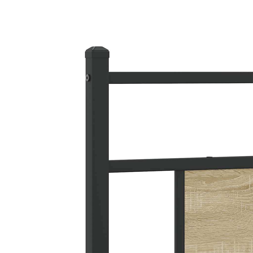 Sengeramme Uten Madrass Sonoma Eik 90X200 Cm Konstruert Tre
