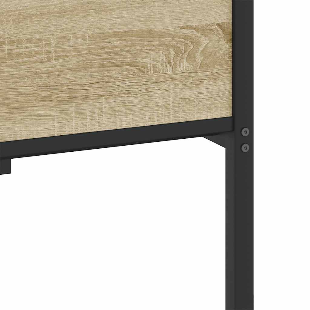 Sengeramme Uten Madrass Sonoma Eik 90X200 Cm Konstruert Tre