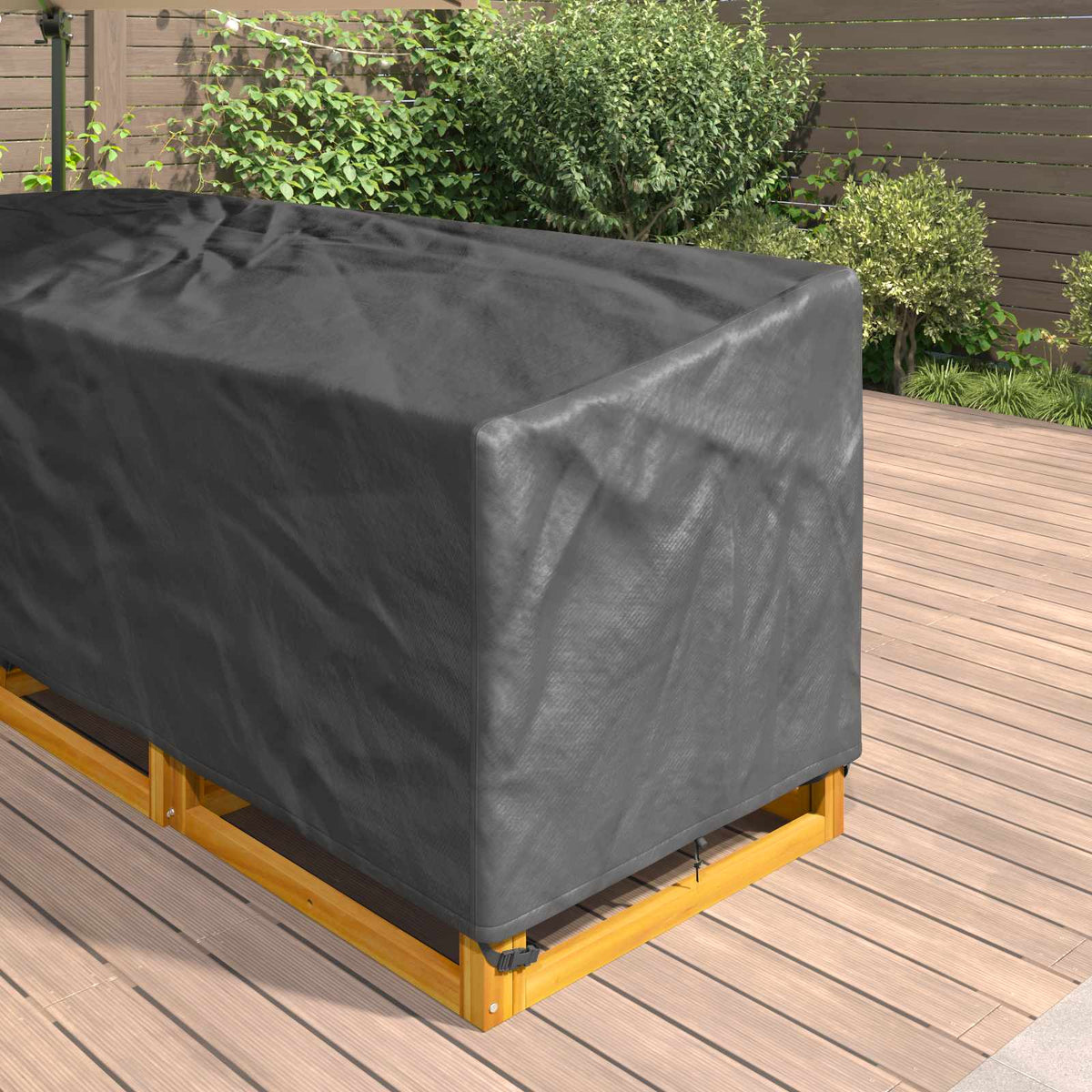 Møbelbeskyttelse Svart 235 X 235 X 85 Cm 210D Oxford Stoff