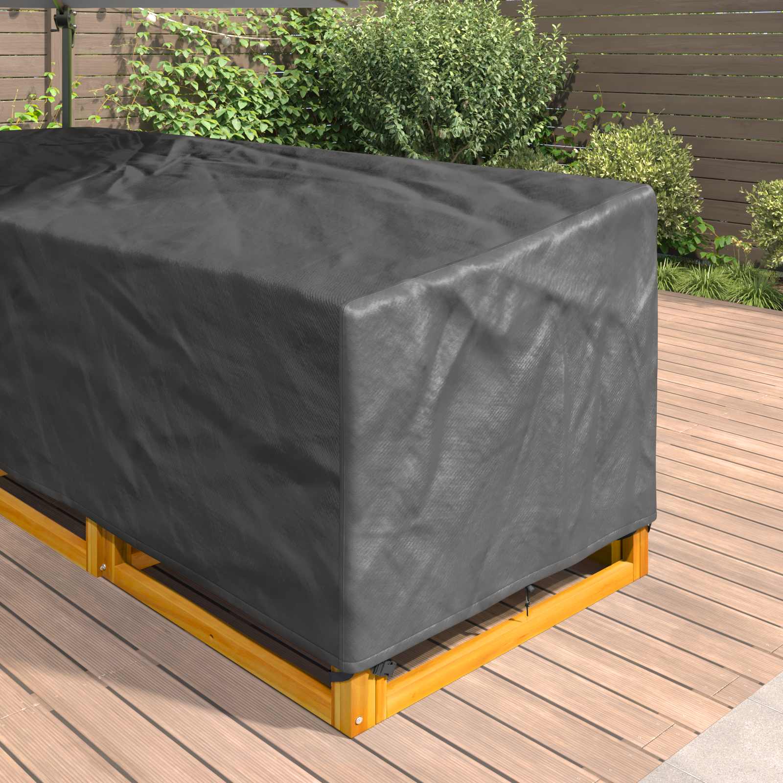 Møbelbeskyttelse Svart 270 X 270 X 80 Cm 420D Oxford Stoff