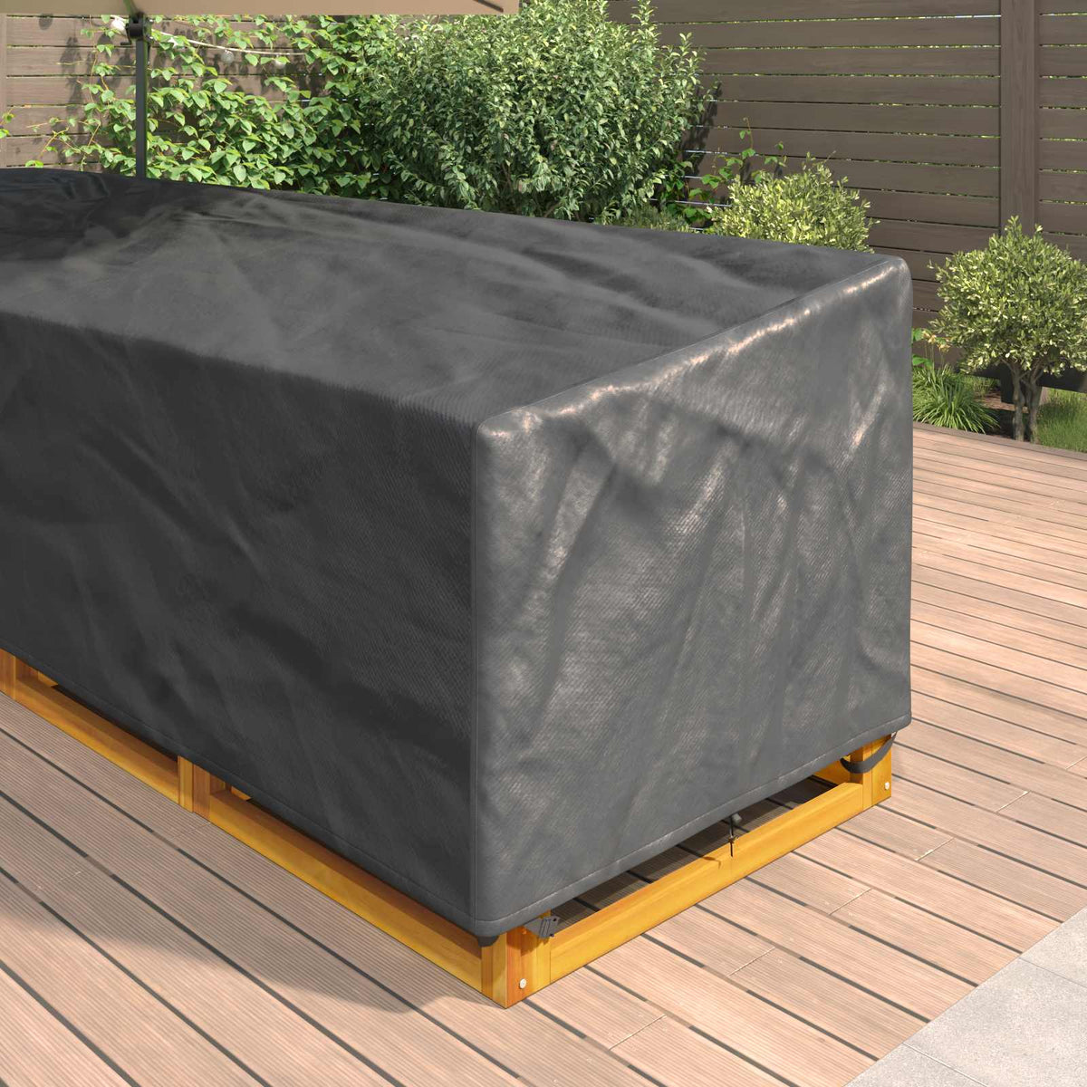 Møbelbeskyttelse Svart 325 X 325 X 80 Cm 420D Oxford Stoff