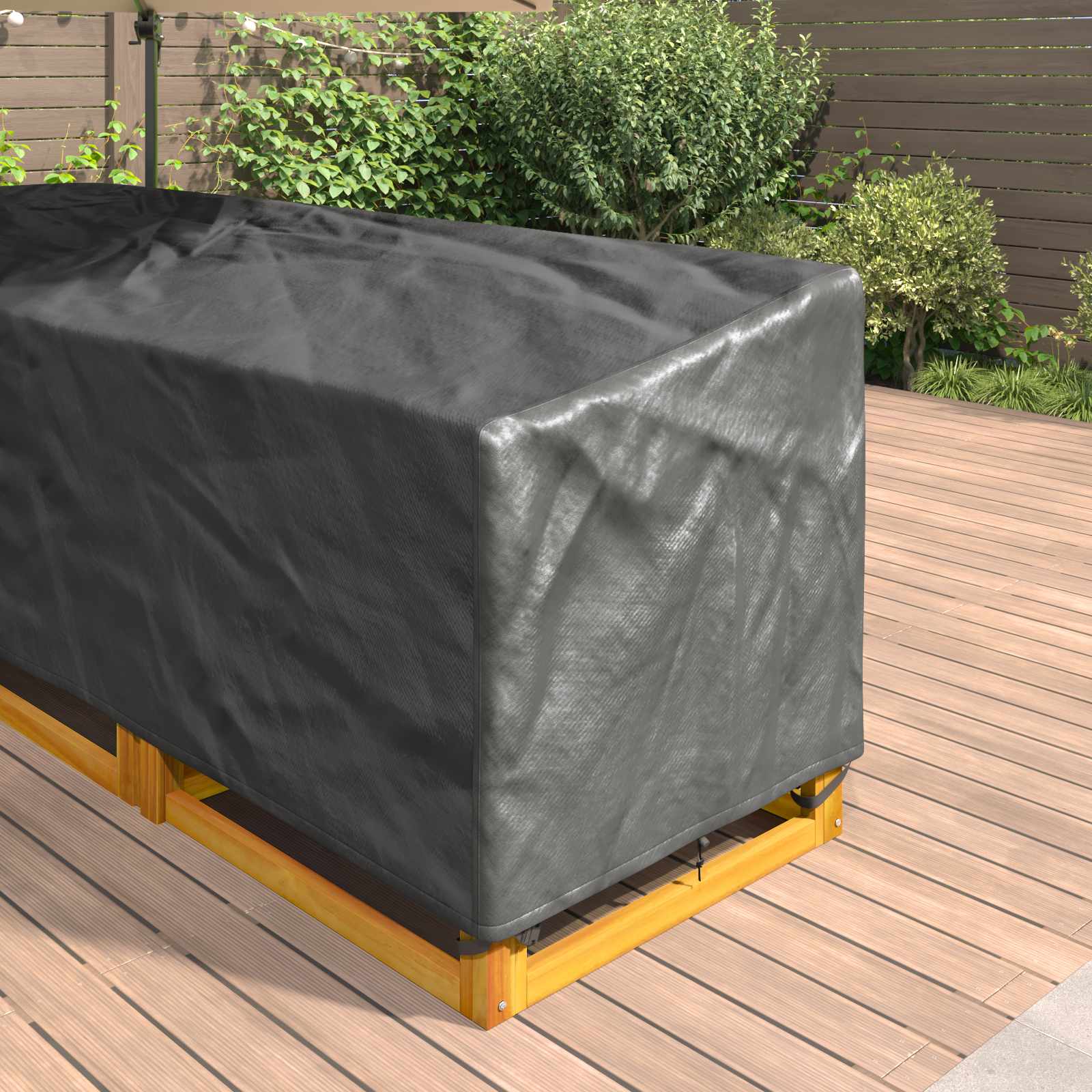 Møbelbeskyttelse Svart 250 X 180 X 80 Cm 420D Oxford Stoff