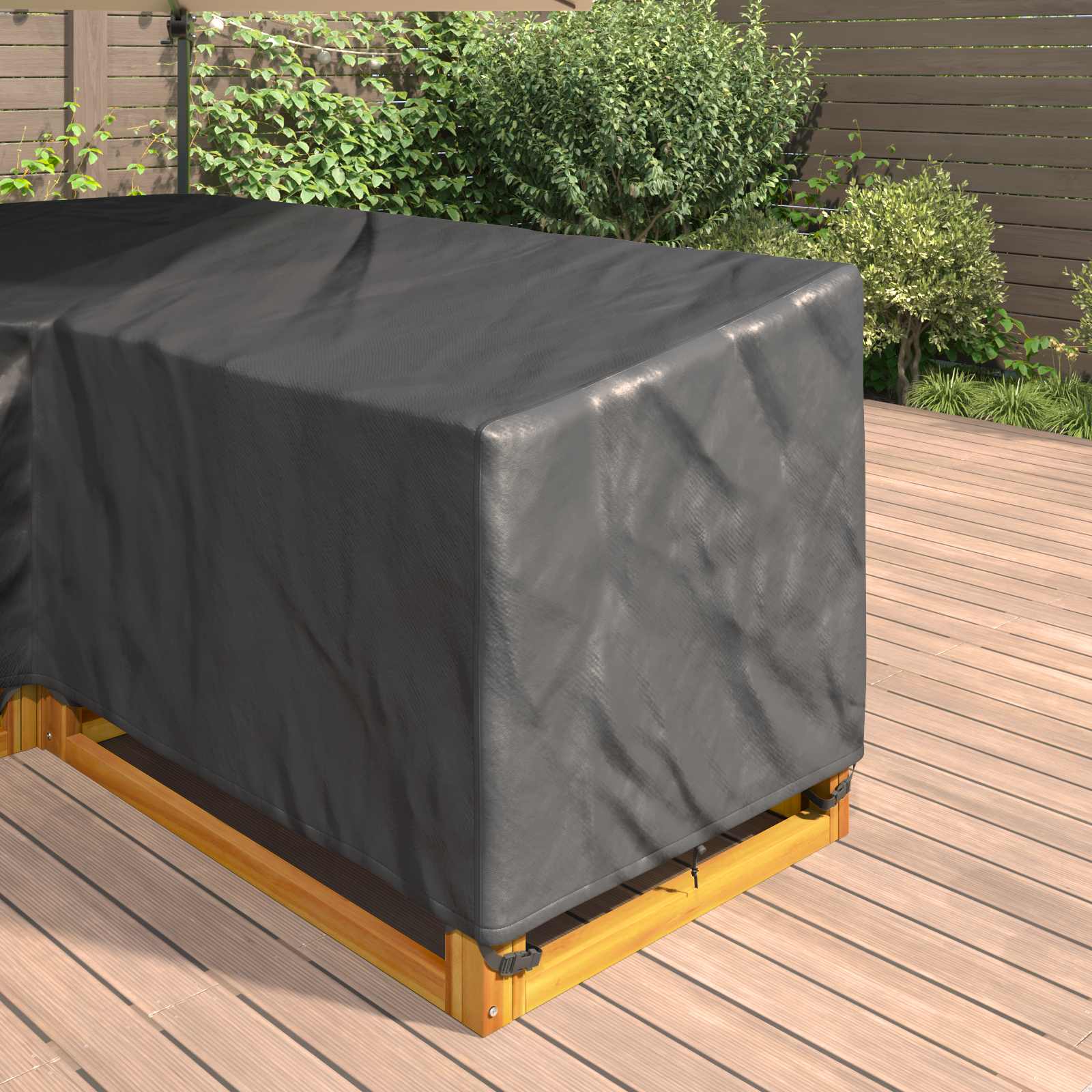 Møbelbeskyttelse Svart 260 X 210 X 80 Cm 210D Oxford Stoff