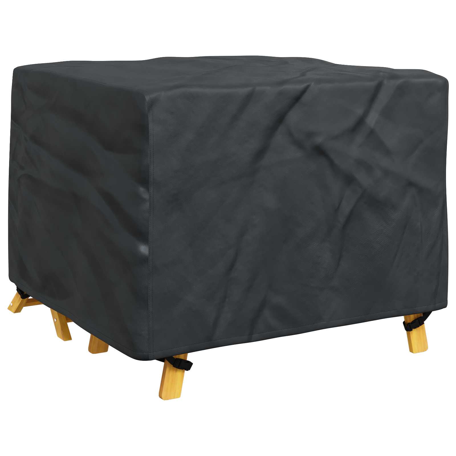 Møbelbeskyttelse Ensfarget Svart 113 X 113 X 73 Cm 210D