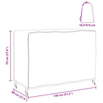 Møbelbeskyttelse Ensfarget Svart 130 X 80 X 70 Cm 210D