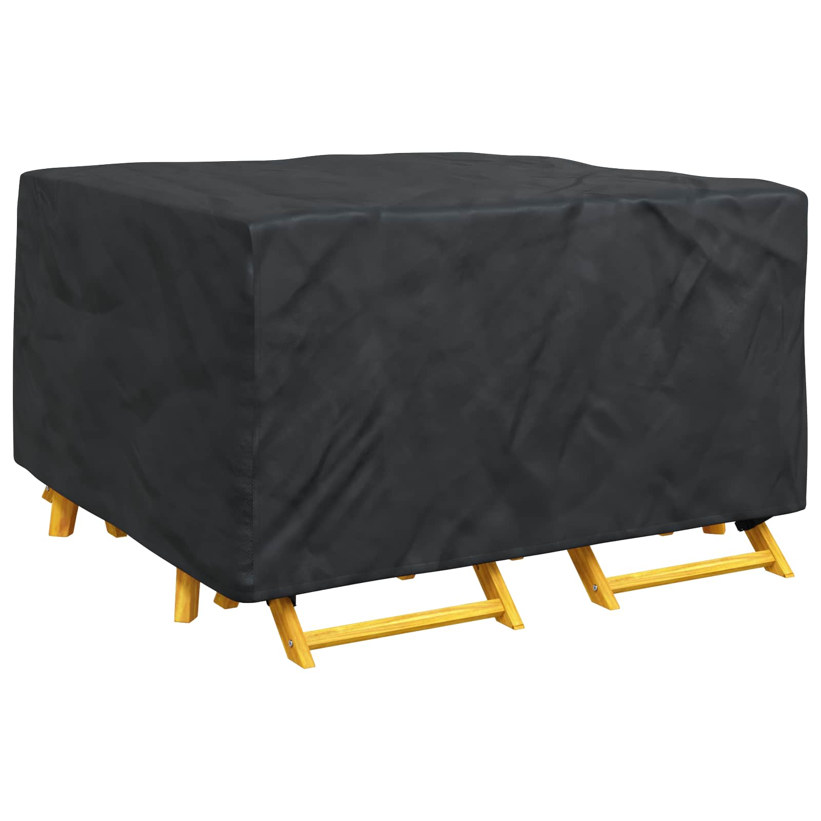 Møbelbeskyttelse Ensfarget Svart 150 X 150 X 75 Cm 420D