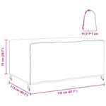 Møbelbeskyttelse Ensfarget Svart 172 X 113 X 73 Cm 600D